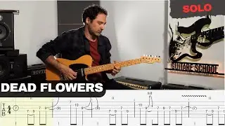 The Rolling Stones - Dead Flowers | Solo | Cover with Tab | Lesson | Tutorial |