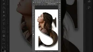 Letter Portrait design in Photoshop