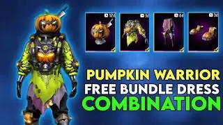 Pumpkin Warrior Bundle Free Dress Combination | New Dress Combination | Free Fire Dress Combination