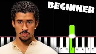 BAD BUNNY - DtMF - BEGINNER Piano Tutorial