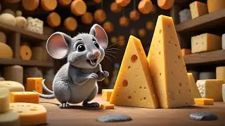 Three Little Mice Tiptoe Through Cheese | Funny Animal Song | Nursery Rhymes and Learning Fun