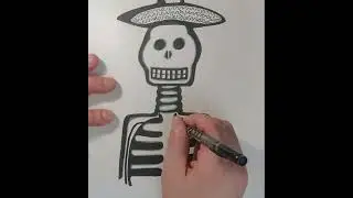 #skeleton #art #festival #illustration #original #artist #drawing #painting