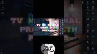 TV no signal prank 