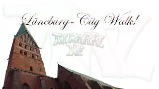 Lüneburg-City morning walk tour (4k).