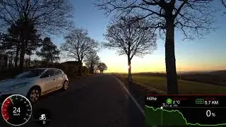Fat Burning 30 Minute Sunset Cycling Workout 4k Ultra HD Garmin Video