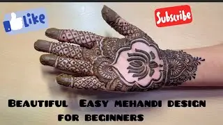 Simple & Easy Mehndi Design for Beginners | Quick Henna Tutorial#videos#viral#easy#mehandi#youtube
