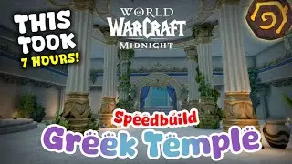 World Of Warcraft: Greek Temple Build ✨Housing Speedbuild