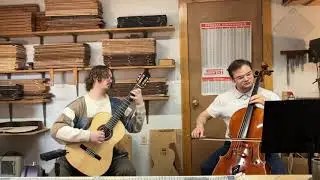 Piazzolla's Cafe 1930 on cello and Culpepper double top guitar