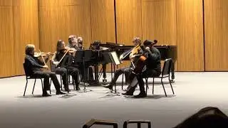 Dvorak Piano Quintet #2, Movement 1: Watersedge Quartet with Dr. Stephen Coxe, piano