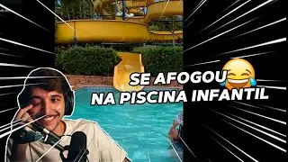 Calango se afogou na piscina infantil (Melhores clips)