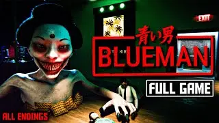 BLUEMAN | Working as an Intern in a Hellish Corporation | All Endings Full Game No Commentary