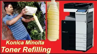 Toner Refilling KONICA MINOLTA,  How to Refilling Toner KONICA MINOLTA bizhub c224e/c284e/c364e/c258