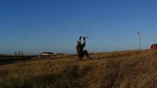 kite landboard crash