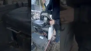MACHINE HELD TOGETHER W/ BUNGEES #swimmingpool #construction #work #youtubeshorts