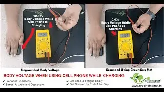 How to Use & Using Cell Phone Body Voltage Test- Grounding Mat