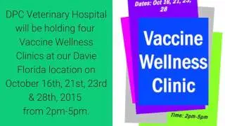 Low Cost Vaccine Wellness Clinic at Davie FL Vet in October 2015