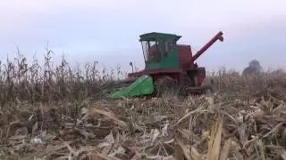 Żniwa kukurydziane 2016 z Rivierre Casalis i John Deere 6620