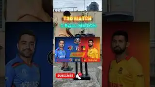 T2O Afghanistan vs zimbabwe 3 ball match #worldcup #challenge #game @cricket786-AP