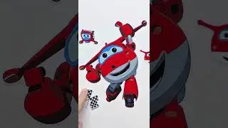🚁PAPERDIY🚁Decorate with Sticker Book Super Wings Jett Donnie🚁🏁 #superwings  #stickerbook