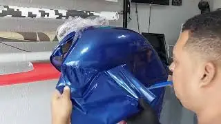 envelopamento , aplicação de faixas,  tanque de moto novo de novo