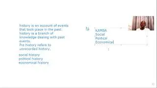 history and government form 1 lesson 1