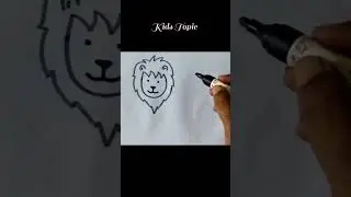 Cartoon lion drawing easy step by step #drawing
