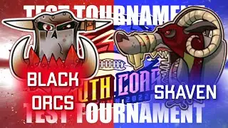 Black Orcs vs Skaven - Blood Bowl Sevens | Test Live Tabletop Stream (Bonehead Podcast)