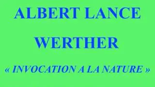 Albert Lance   Werther  Invocation à la nature    Albert Wolff   Columbia FCX 678   1958