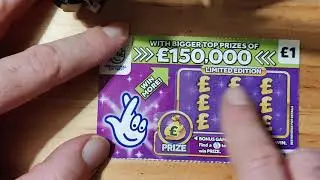 new purple scratch cards v  red scratch card's Thursday 11th 2021 &pound;20 in play