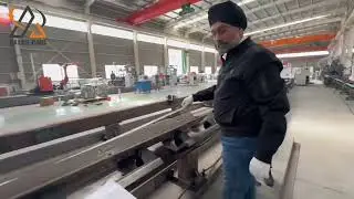 Indian customers visited CNC angle steel punching production line