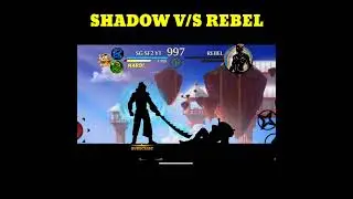 Shadow Fight Vip🔥Mod Mega🔥Fight💪💪With Rebel  || Aggersive Moment