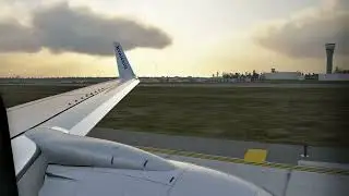 ASMR| X-Plane 12 | DUB-AMS| Full Flight Wing View| RyanAir