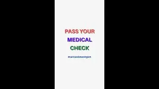 MarcusBnextgen How to pass pre-employment medical check up?