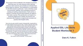 New workbook for ESL adult learners! The Applied ESL Life Skills student workbook 3 🥳 #esl #vlog