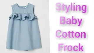 Simple Frilly Style Baby New Sleeve less Frocks