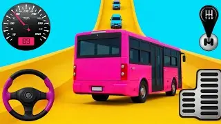 Crazy Bus Mega Ramp Simulator &ndash; Extreme Bus Stunt Racing & Driving Game 3D &ndash; Android Gameplay