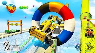 Formula Car Stunt Games Gt Racing Car Games 2020 - 3D Ramp Formula Race - Android GamePlay