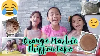 Orange Marble Chiffon Cake (6inch pan)