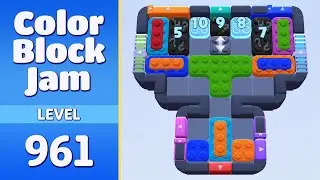 Color Block Jam Level 961 (962) | Every Puzzle Solved! 🎯