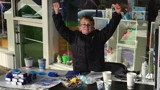 10-year-old boy sells hot chocolate to raise money for Children's Mercy patients