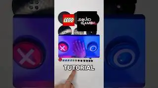 LEGO Squid Game 2 Tutorial - How to build the X and 0 choice buttons ❌🔵 #squidgame2 #legomoc