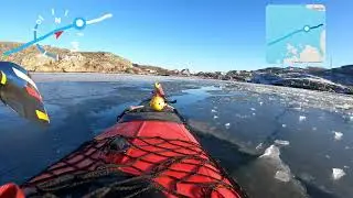 Kajak kayak vinter winter westcoast Sweden v&auml;stkusten Bohusl&auml;n H&auml;ls&ouml;