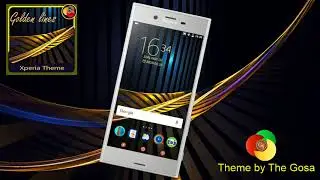 Golden lines | Xperia&trade; Theme