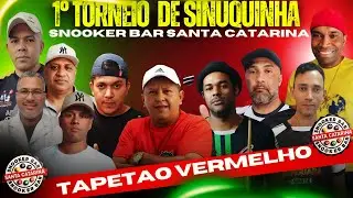 1° TORNEIO NO TAPETÃO VERMELHO # SINUCA AO VIVO # BILHAR AO VIVO