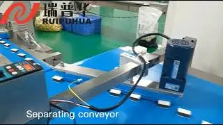 China Sesame cake automatic horizontal flow packaging machine packing system, food packing line