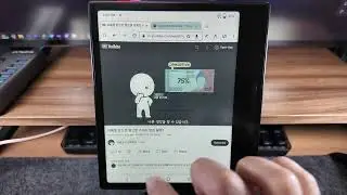 ONYX BOOX Leaf 3C(오닉스 북스 리프 3C) - Refresh performance (YouTube + A2 and Normal refresh mode)