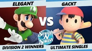 SNS5 SSBU - Elegant (Luigi) Vs. GEKI | Gackt (Ness) Smash Ultimate Division 2 Winners