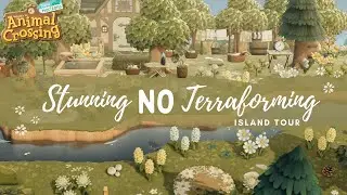 Stunning No Terraforming Island Tour | Animal Crossing New Horizons