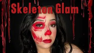 Glam Skeleton Makeup for Halloween | Step-by-Step Tutorial 