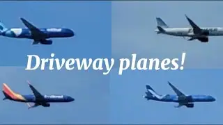Plane spotting from my driveway!!!